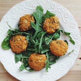 Ориенталски кюфтенца от сладък картоф